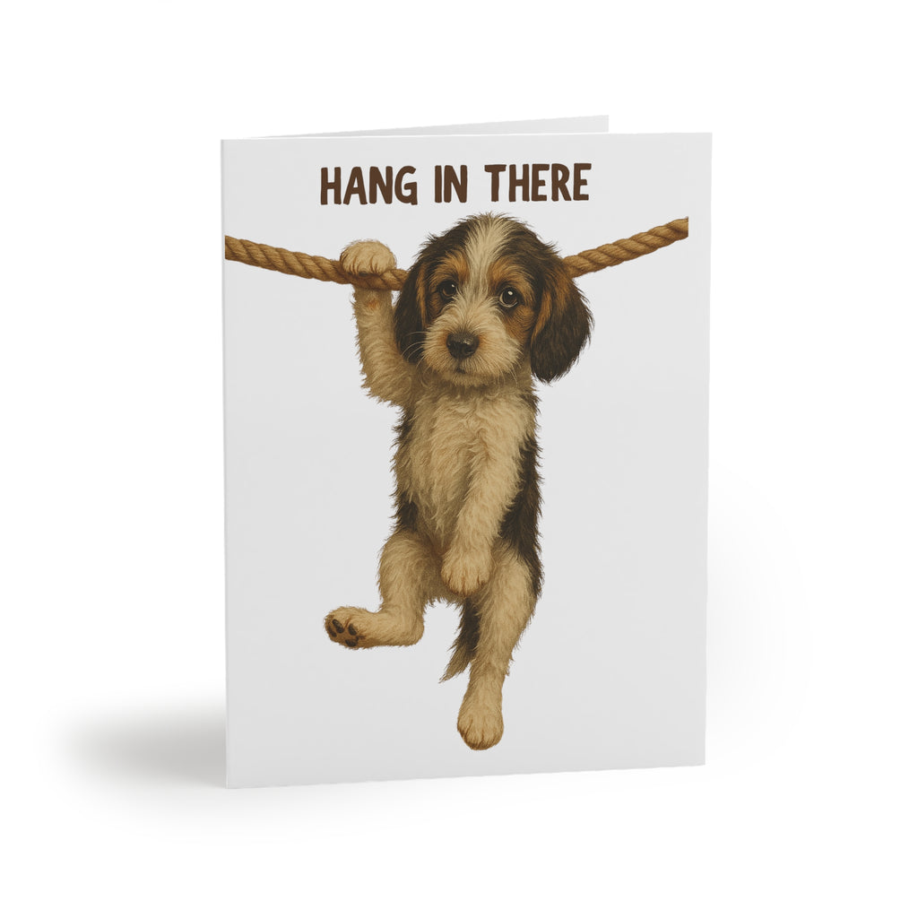 Hang In There Puppy Greeting Cards — Pack of 8/16/24 Encouragement Note Cards