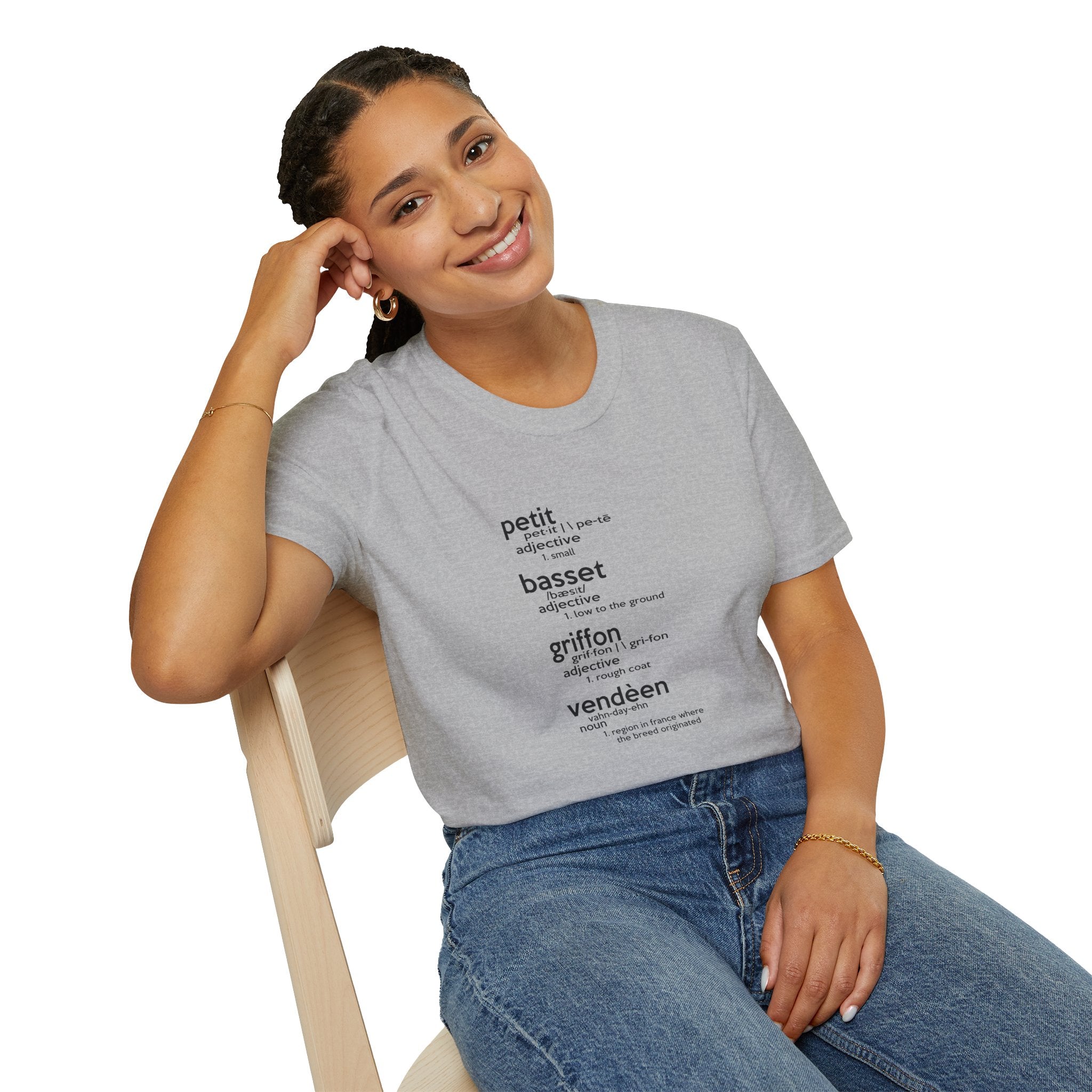 PBGV Definition T-Shirt — Petit, Basset, Griffon, Vendéen Typography Tee