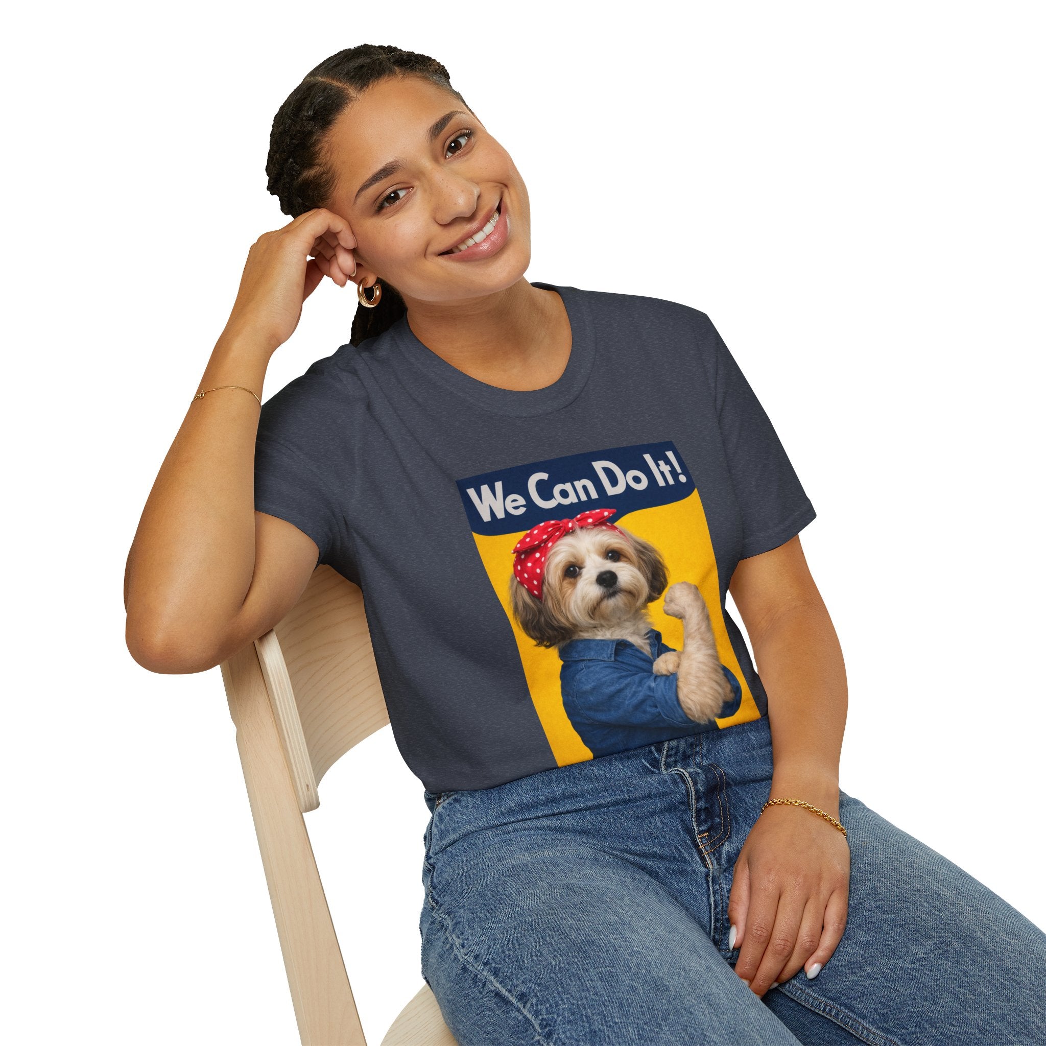 We Can Do It! Dog Rosie T-Shirt