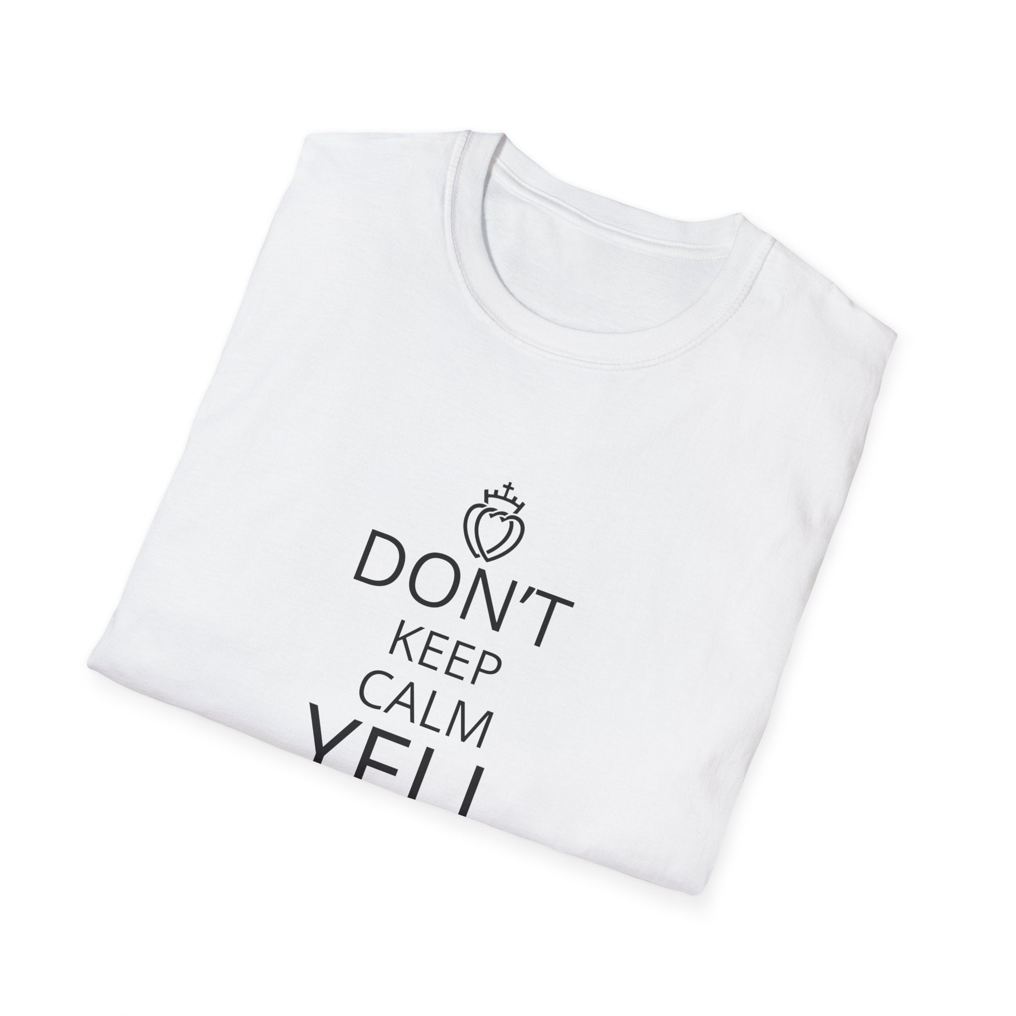 T‑Shirt — "Don’t Keep Calm, Yell Tally Ho!" Vintage hunt Slogan Tee