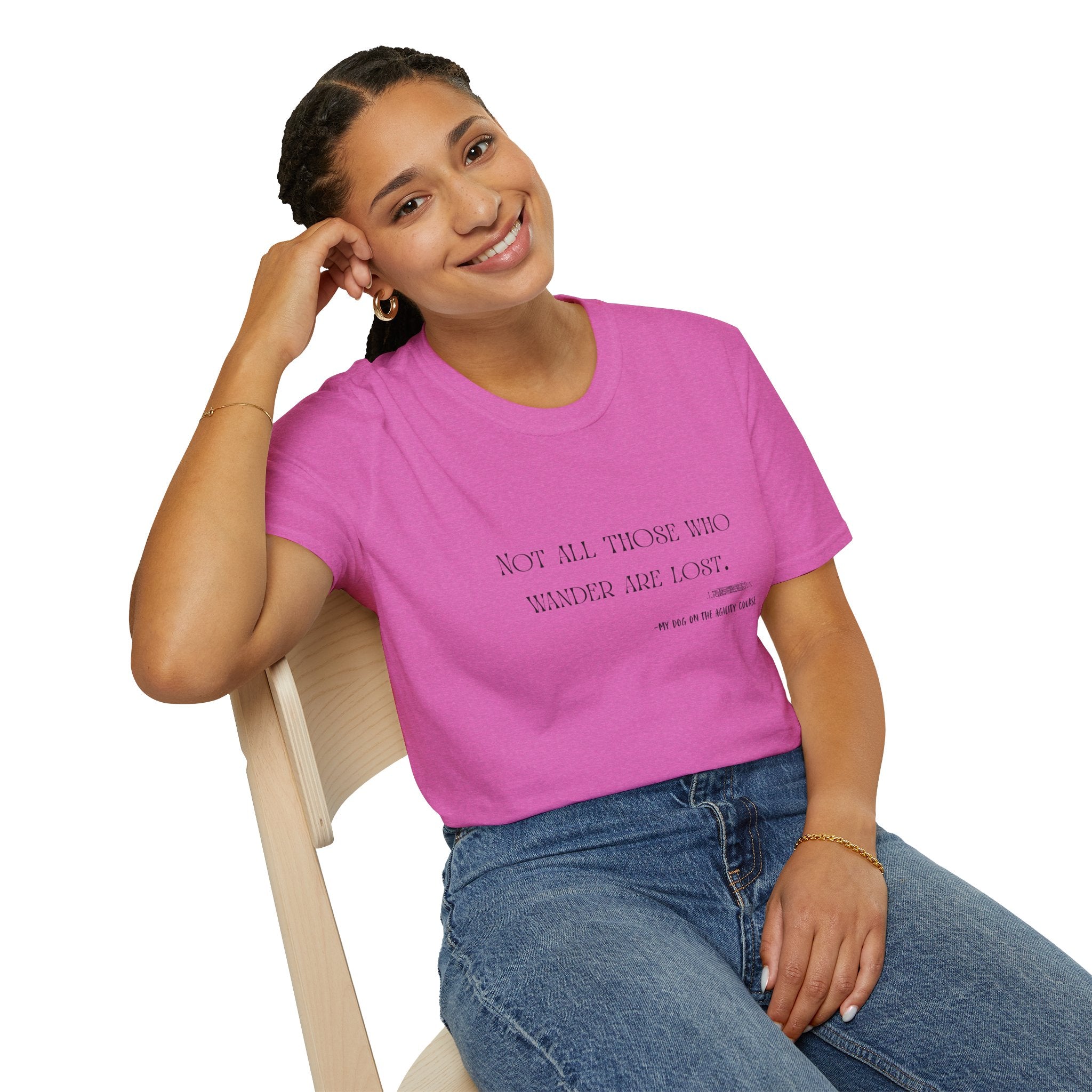 “Not All Those Who Wander Are Lost” Minimalist Quote T-Shirt