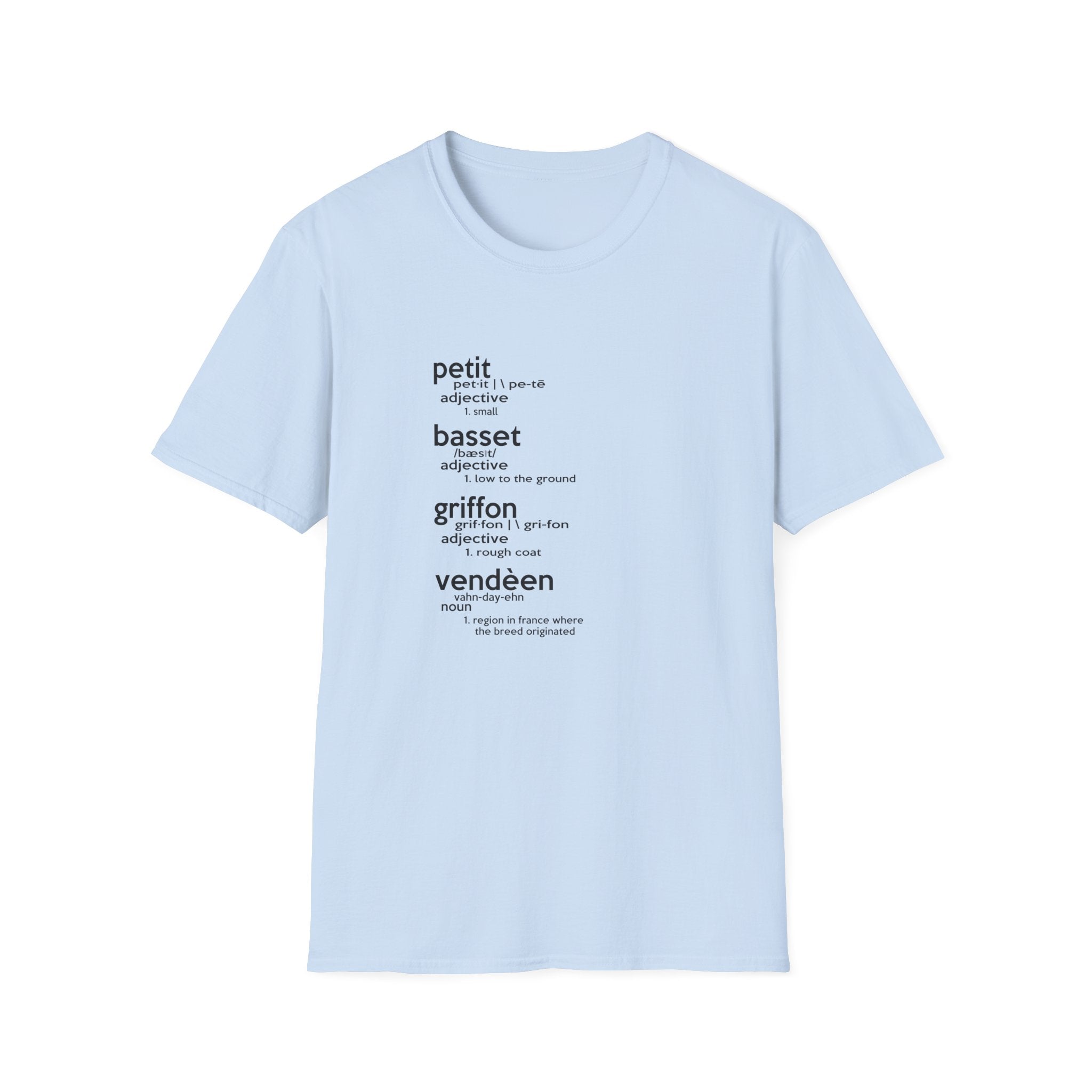 PBGV Definition T-Shirt — Petit, Basset, Griffon, Vendéen Typography Tee