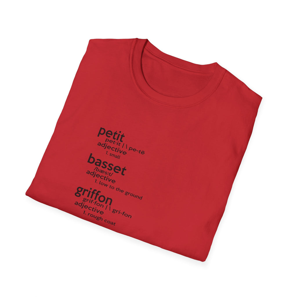 PBGV Definition T-Shirt — Petit, Basset, Griffon, Vendéen Typography Tee