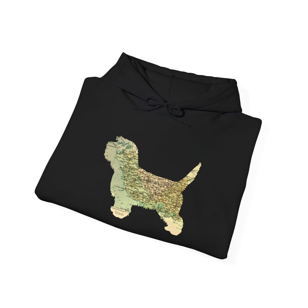 PBGV Map Hoodie – Vintage Map Dog Lover Sweatshirt