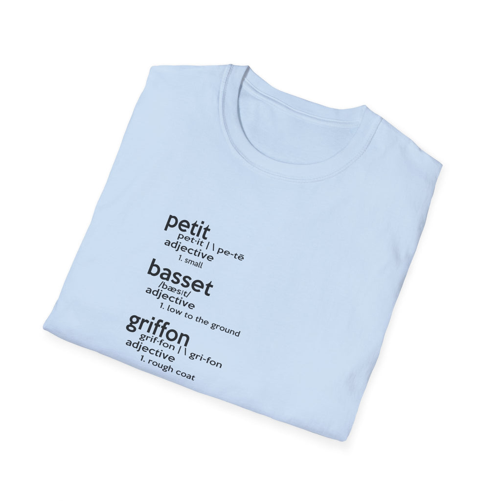 PBGV Definition T-Shirt — Petit, Basset, Griffon, Vendéen Typography Tee