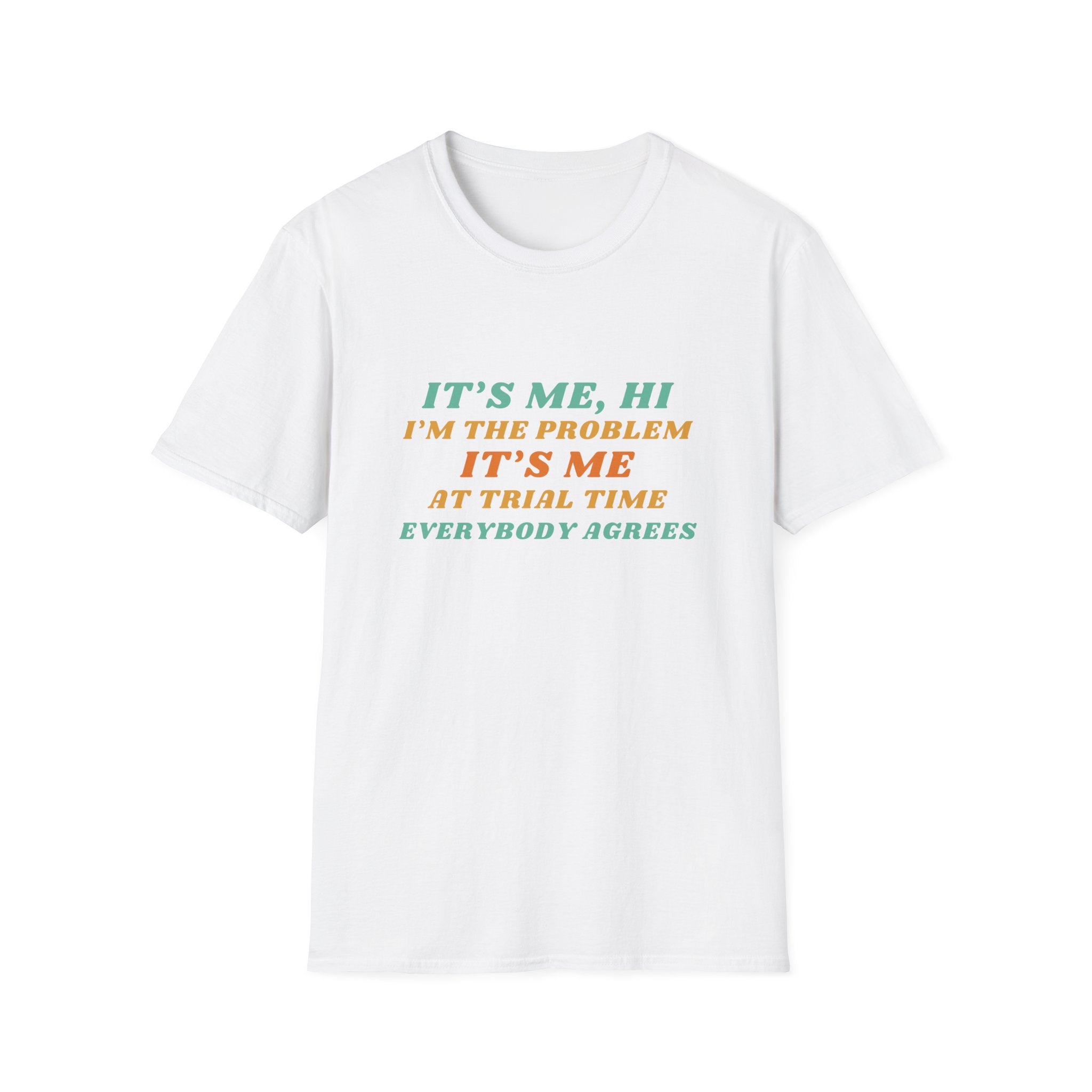 Funny Quote T-Shirt — "It's Me, Hi I'm the Problem" Retro Typography Tee