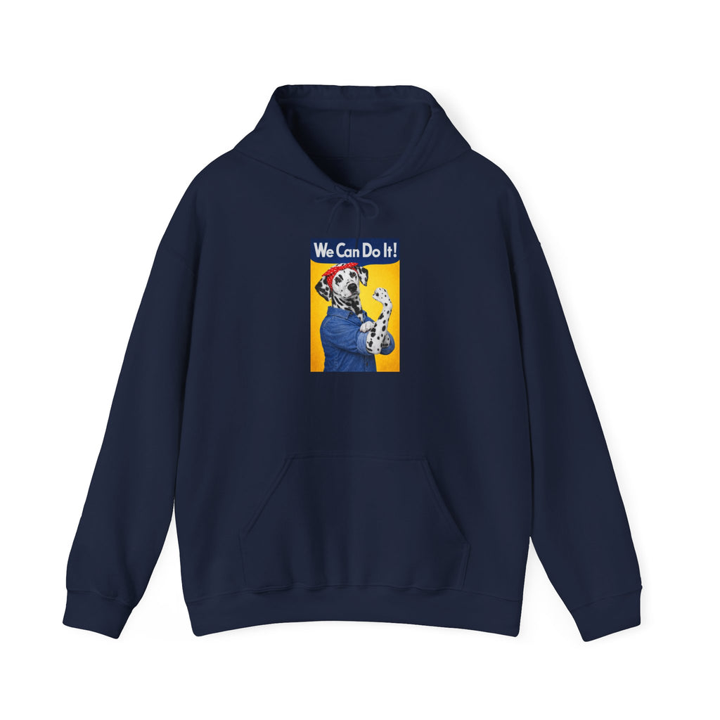 Rosie the Riveter Hoodie - "We Can Do It!" Vintage Feminist Graphic Sweatshirt
