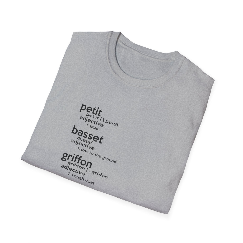 PBGV Definition T-Shirt — Petit, Basset, Griffon, Vendéen Typography Tee
