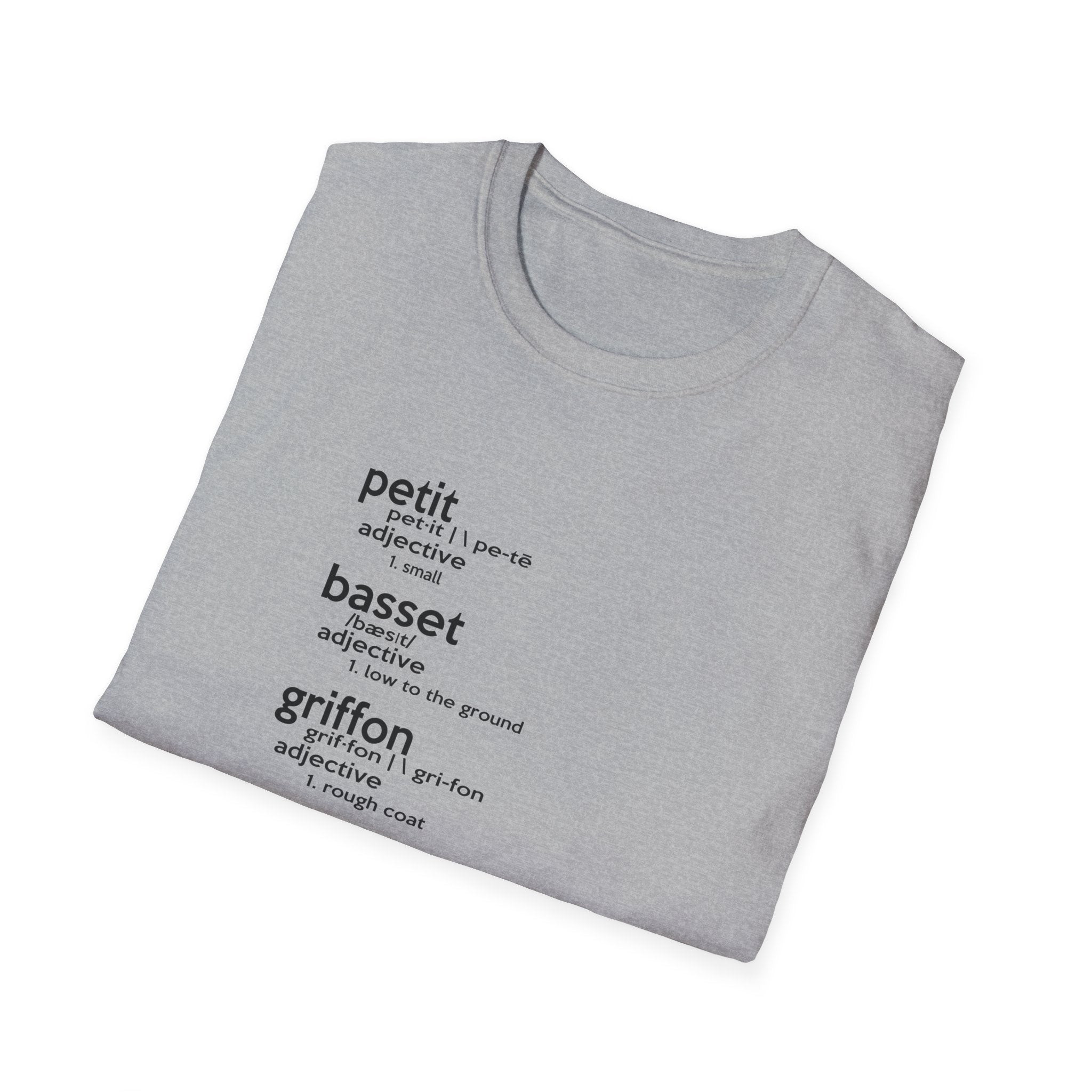 PBGV Definition T-Shirt — Petit, Basset, Griffon, Vendéen Typography Tee