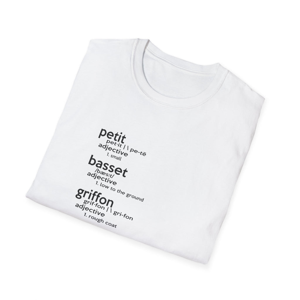 PBGV Definition T-Shirt — Petit, Basset, Griffon, Vendéen Typography Tee