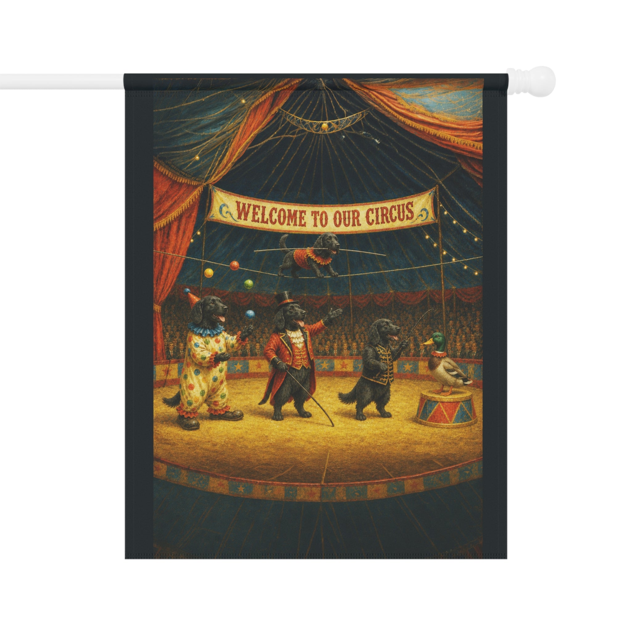 Welcome To Our Circus - Flat Coated Retriever