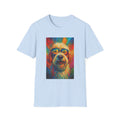 Colorful Retro Dog Portrait T-Shirt