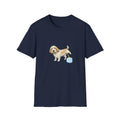 PBGV Peeing on ice