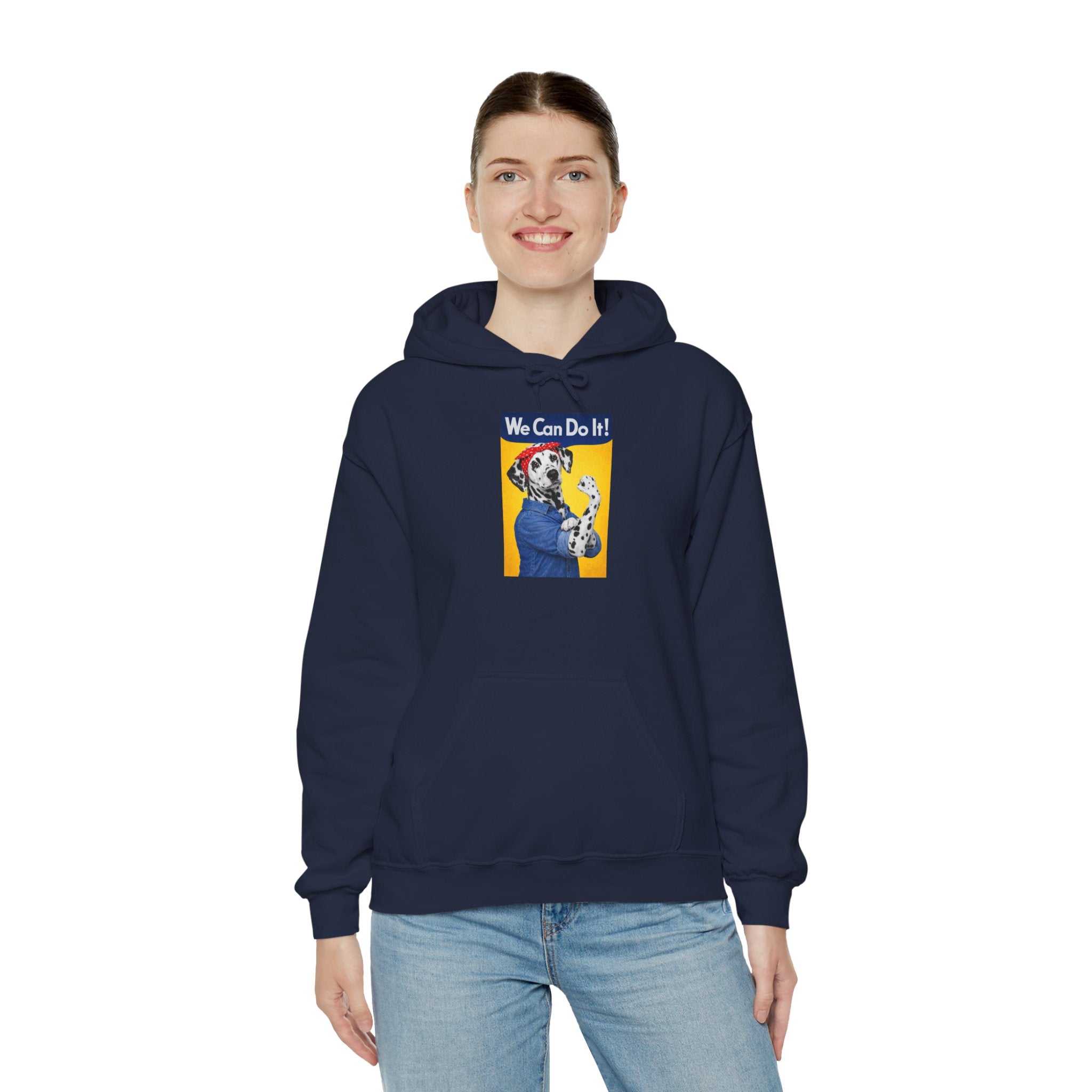 Rosie the Riveter Hoodie - "We Can Do It!" Vintage Feminist Graphic Sweatshirt