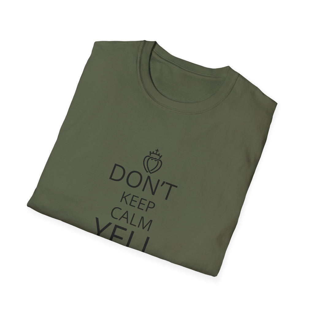 T‑Shirt — "Don’t Keep Calm, Yell Tally Ho!" Vintage hunt Slogan Tee