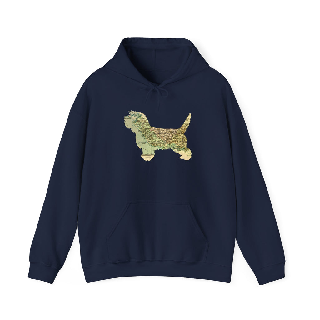 PBGV Map Hoodie – Vintage Map Dog Lover Sweatshirt